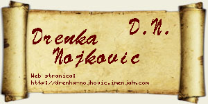 Drenka Nojković vizit kartica